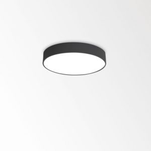 Lámpara de techo LED redonda negra