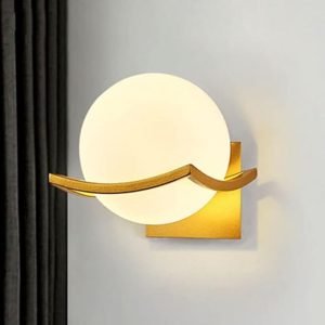 APLIQUE DECORATIVO BASE DE MADERA GLOBO CIRC BLANCO