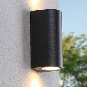 Aplique De Pared Doble Luz Negro