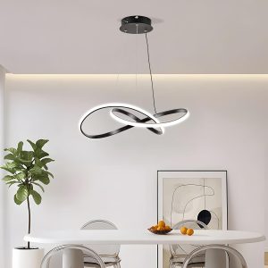 LÀMPARA DEC NUDO NEGRA LED INTEGRADO