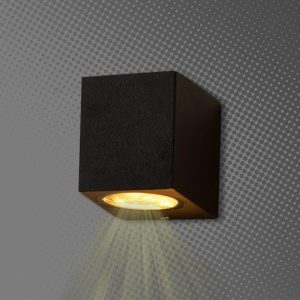 Aplique De Pared Cuadrado Negro