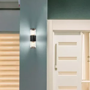 Aplique de Pared Exterior Cilíndrico Moderno Doble Iluminación