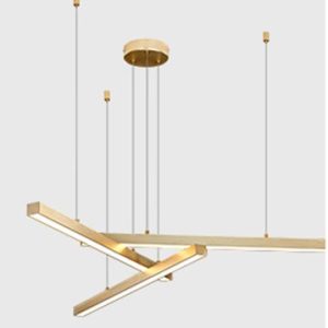 Lámpara de Techo Lineal Moderna con Diseño tridimensional