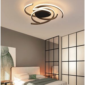Lámpara de techo LED con forma abstracta y luz cálida