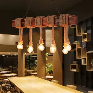 lámpara con estilo industrial retro