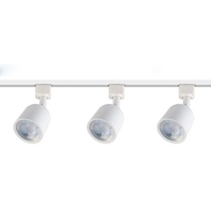 Lámpara de riel moderna con focos orientables BLANCO