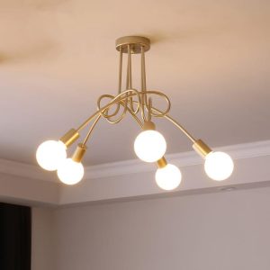 LÁMPARA DE TECHO CONTEMPORÁNEA DE 6 LUCES