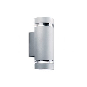 Aplique de Pared Exterior Cilíndrico Moderno Acero Inoxidable